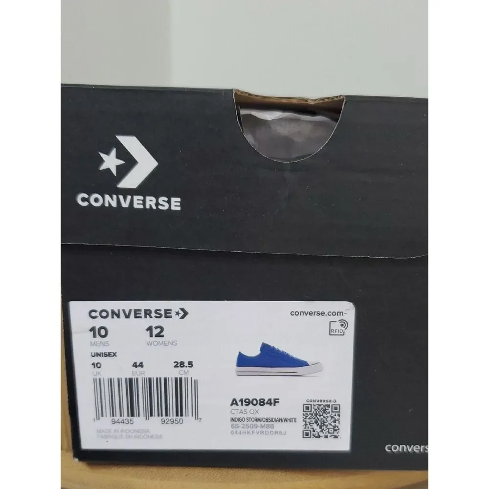 Converse CTAS Men's Suede Canvas Low Top Sneakers Indigo Size 10 NIB